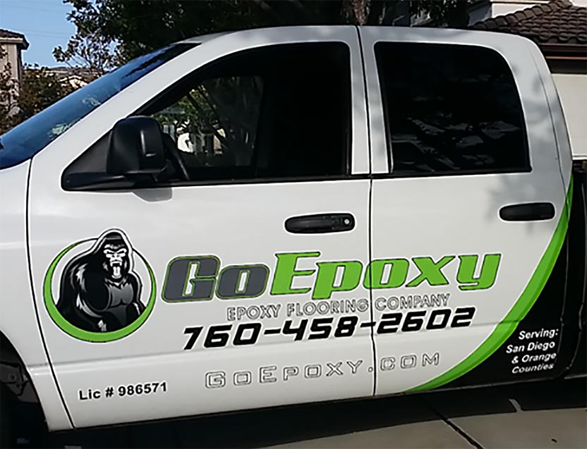 Photo of the GoEpoxy truck